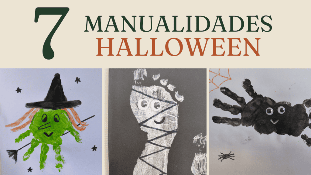 7 Manualidades Sensoriales de Halloween con Huellas de Manos y Pies manualidades halloween para niños pequeños