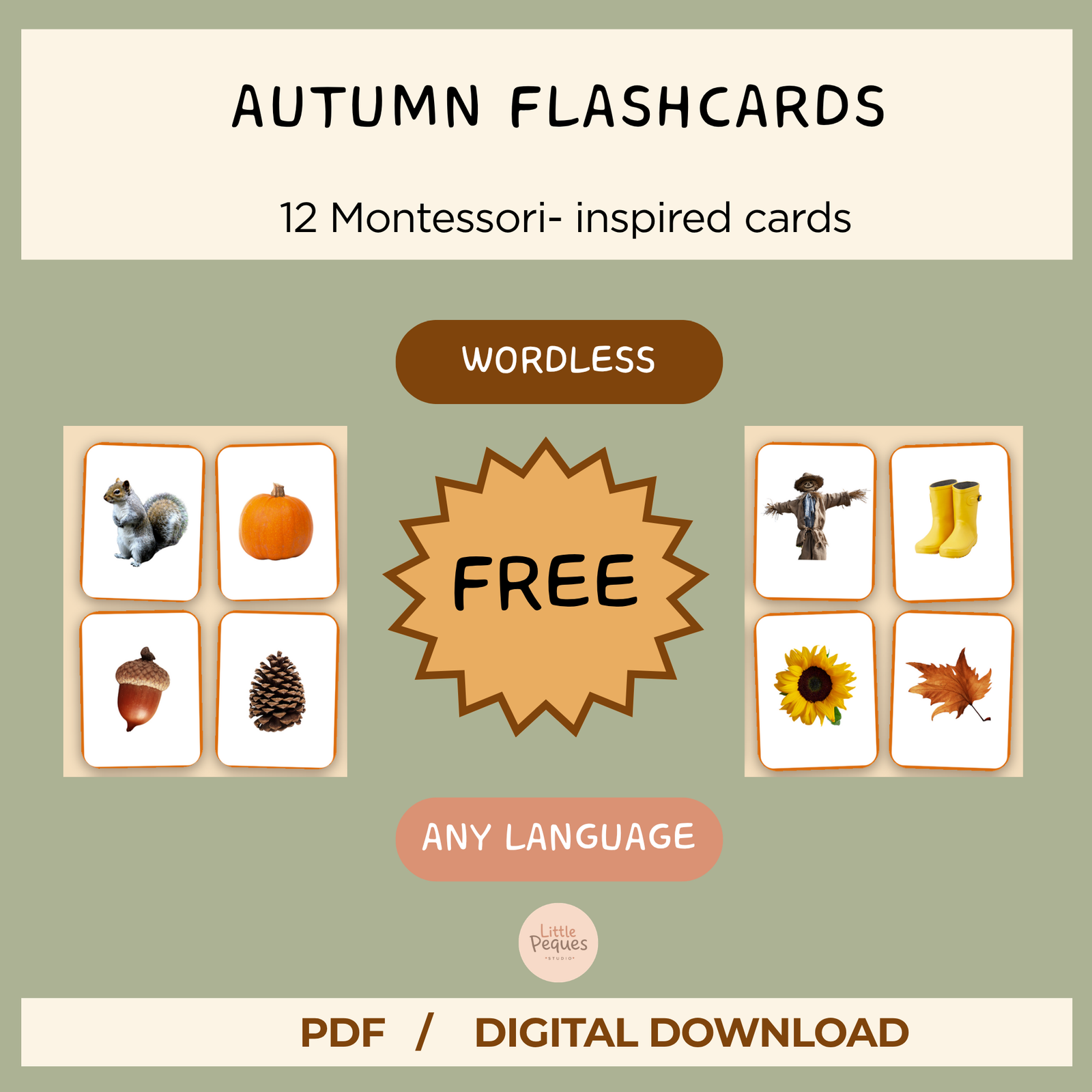 autumn flashcards printable montessori autumn flashcards printable montessori